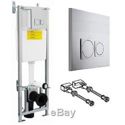 110cm Wall Hung Toilet Frame, Dual Flush Concealed Cistern & Push Button XTY005