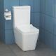 600mm Cloakroom Suite 2 Door Gloss White Wall Hung Vanity Unit & Toilet Seat