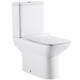 600mm Wall Hung Vanity Unit Basin Rimless Short Projection Close Coupled Toilet