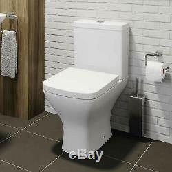 600mm Wall Hung Vanity Unit Basin RIMLESS Short Projection Close Coupled Toilet