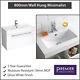 800mm Modern White Wall Mounted Hung Vanity Unit Milimalist Basin And Cabinet
