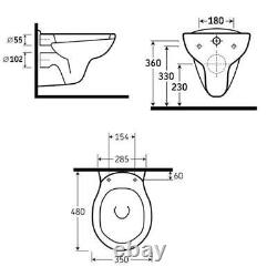 AKW Livenza Wall Hung Toilet Standard Seat