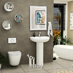 Abacus Wall Hung Rimless Toilet & Seat, Square Button Concealed WC Cistern Frame