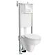 Adjustable Wall Hung Wc Toilet Frame Dual Flush Concealed Cistern Chrome 1.1 M