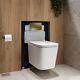Albi Wall Hung Toilet 820mm Pneumatic Frame & Cistern & Brushed Bun/albiwh/91049