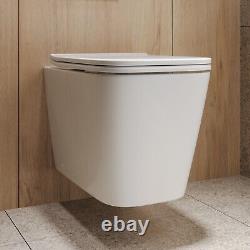 Albi Wall Hung Toilet 820mm Pneumatic Frame & Cistern & Brushed BUN/ALBIWH/91049