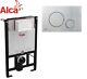 Alca 0.85 Wc Frame Concealed Cistern Chrome Plate Anas Rimless Toilet Wall Hung