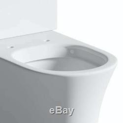 Alessandro Wall Hung pan toilet wc Soft Closing seat Modern Elegant Bathroom