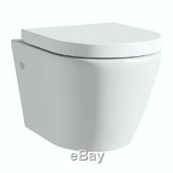 Alessandro Wall Hung pan toilet wc Soft Closing seat Modern Elegant Bathroom