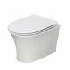 Amara Bainbridge Rimless Wall Hung Toilet Pan And Seat In White