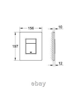 Anas TORNADO FLUSHING rimless wall hung pan & grohe frame concealed cistern