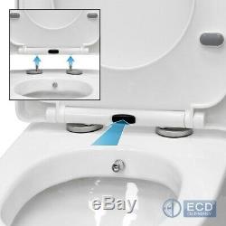 BTW back to wall pan toilet WC modern soft close seat hung toilet bidet function