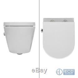 Back to wall toilet with soft close seat modern wal hang WC bidet function bowl