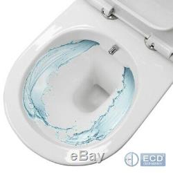 Back to wall toilet with soft close seat modern wal hang WC bidet function bowl