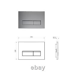 Bathroom 1.14M Wall Mounted Toilet Concealed Cistern Frame with Flush Plate Set