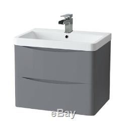 Bathroom Basin Sink Vanity Unit Storage Tall Cabinet Furniture Left Right Toilet