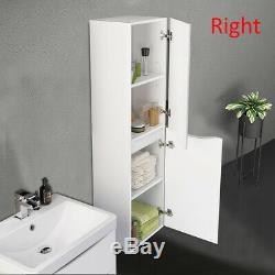Bathroom Basin Vanity Unit Drawers Cabinet Tall Cupboard Furniture Toilet White