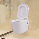 Bathroom Modern Wall Hung Toilet Pan Round Wc Soft Close Toilet White T8y1