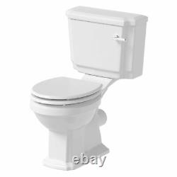 Bathroom Suite Close Coupled Toilet & Wall Hung Sink Basin Traditional Cloakroom