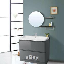 Bathroom Vanity Unit Basin Sink Wall Hung Floor Standing Toilet Cabinet Storage