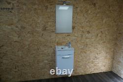 Bathroom WC Closed Couple Toilet Wall Hung Cloakroom Basin Sink Suite Mirror