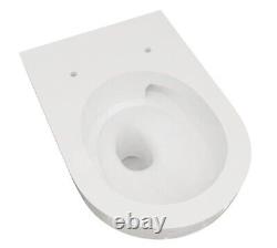 Bathroom Wall Hung Toilets Soft Close Seat Pan WC &1.14m Concealed Cistern Frame