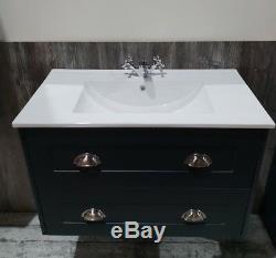 Bathroom Wall Hung Vanity or Tower or Wc unit Painted in any colour