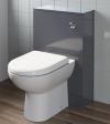 Bathroom White Grey Concealed Cistern Furniture Unit Wc Btw Back To Wall