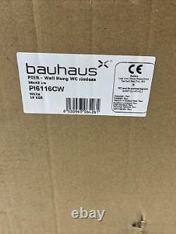 Bauhaus Pier Short Projection Wall Hung Toilet Pan PI6116CW 430mm (Pan Only)