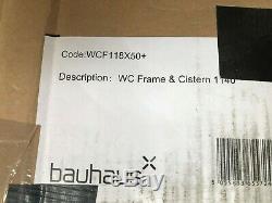 Bauhaus Wall Hung WC Frame and Cistern with Dual Flush W500 x H1180 x D265mm