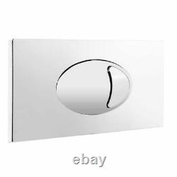 CREAVIT Concealed Wall Hung Toilet Pan Soft Close Seat Flush Plate Cistern Frame