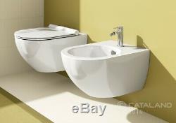 Catalano Sfera 54 new flush wall hung rimless wc + seat (soft plus) 1VSF54R00