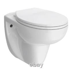 Cheapest Wall hung toilet bathroom pan & Soft Close Seat Round FAST DELI