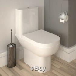 Cloakroom 410mm Hacienda grey wall hung vanity sink unit with toilet tap suite