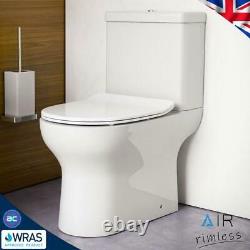 Cloakroom AIR RIMLESS Close Coupled Toilet & Wall Hung Vanity Unit Basin Sink