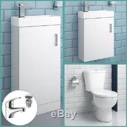 Cloakroom Vanity Unit Basin Sink Tap Bathroom Furniture Toilet Tap & FREE Waste