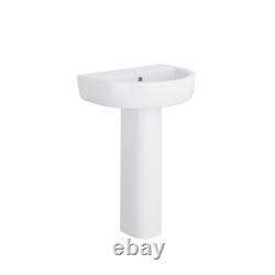 Close Coupled Toilet Wall Hung Back To Wall WC Pan Bathroom Ceramic Basin Sink