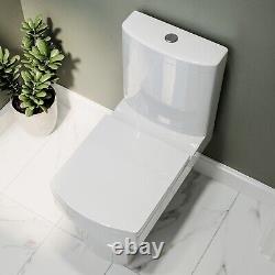 Close Coupled Toilet and Right Hand Wall Hung Basin Cloakro BUN/BeBa 25892/89143