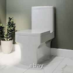 Close Coupled Toilet and Right Hand Wall Hung Basin Cloakro BUN/BeBa 25892/89143