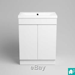 Compact Wall Hung Vanity Unit with Basin & Close Coupled Toilet Tap & Waste