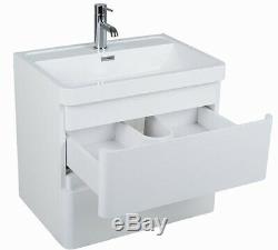 Complete Modern 1700mm Bathroom Suite Wall Hung Vanity Unit Toilet Bath