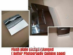 Concealed Cistern Frame for Wall Hung Pan Toilet WC Bathroom Chrome Push Button