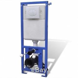 Concealed Cistern Toilet Wall Hung WC Adjustable Pan Frame Dual Flush Tank Bath