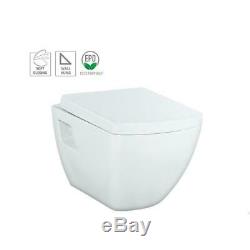 Concealed Wall Hung Toilet WC Adjustable Frame & Cistern, Pan & Flush Plate