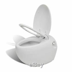 Concealed Wall Hung Toilet WC Adjustable Frame & Cistern with Toilet Egg Design