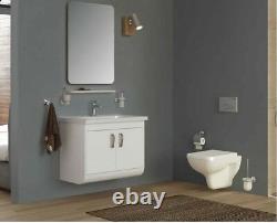Creavit Bene Square Wall Hung Mounted Combined Bidet Toilet Pan wc soft seat