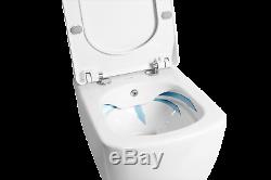 Creavit EG321 Wall Hung Mounted Toilet Pan square Rimless wc Combined Bidet seat