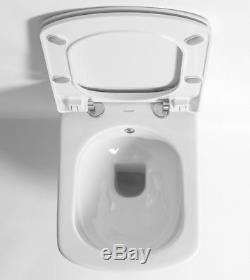 Creavit EG321 Wall Hung Mounted Toilet Pan square Rimless wc Combined Bidet seat