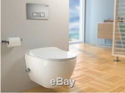 Creavit FE320 Combined Bidet with Tap Wall Hung Mounted Toilet Pan wc soft seat