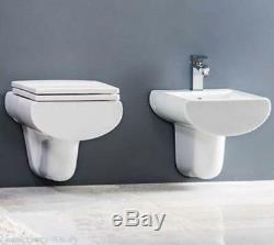 Creavit Slim Wall Hung Mounted Toilet Pan wc soft seat Made in Turkey SM320